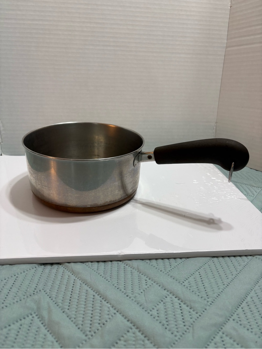 Revere Ware 1801 2 Qt Stainless Steel Saucepan Copper Bottom Hanging Loop